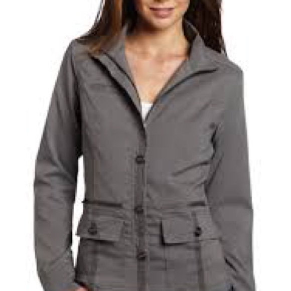 Prana Lydia Utility Military Jacket Gray Women’s size medium - Picture 2 of 14